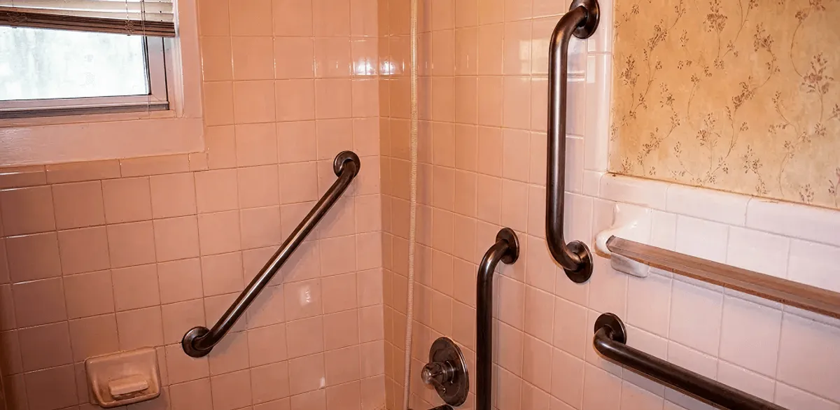 Shower grab bar installation for bathroom safety and accessibility in Anchorage, AK