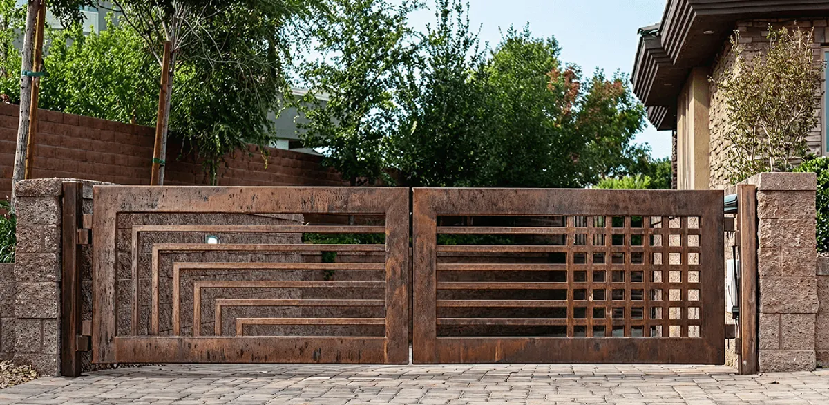 Custom driveway gate installation for a home entrance in Anchorage, AK