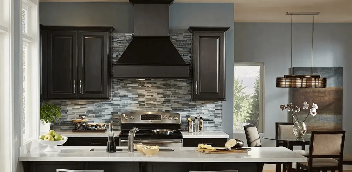 Kitchen cabinet painting and refinishing in a modern kitchen in Anchorage, AK